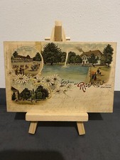 Antique Postcard Greetings from the Lawn Mill, Kr. Göttingen, drawings, 1901 picture
