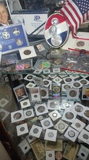 Old Grandpa’s Junk Drawer Lot Silver  .999,Coins,VintageCard 110 + Items,Jewelry picture
