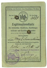 GERMANY 1931 PRUSSIA ID IDENTIFY DOCUMENT NO PHOTO picture
