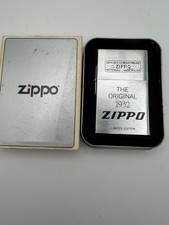 Limited Vintage Original 1932 2nd Release Replica Chrome Zippo Lighter New B21 picture