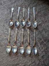 Vintage 1847 Rogers Bros & Oneida Community Silverware Spoons Lot of 10 Read picture