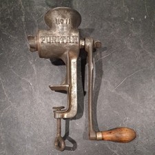 Griswold Puritan No. 11 Meat Grinder Chopper Kitchen Tool USA Vintage MCM picture