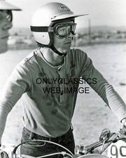 MOTOCROSS TRIAL CHAMPION MALCOLM SMITH BELL HELMET MOTORCYCLE RACING 8x10 PHOTO picture