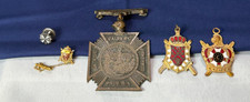 Vtg Masonic Order Of DeMoley Pins Pendants Fobs Fraternal Youth Organization picture