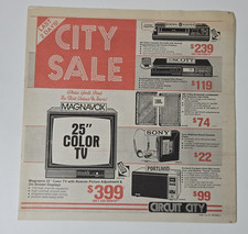 Vintage 1989 Circuit City Catalog Sony JVC Kenwood Camcorder Audio 12 Pages Ad picture