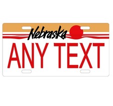 Novelty, Personalized State License Plates-Nebraska 5. Three Sizes Available picture