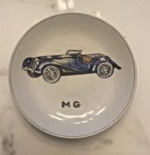 Handpainted Numbered Collectible Mini Plate / Dish M.G. Car Auto - Lefton China picture