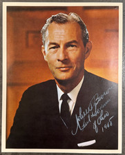 JOHN W BROWN Signed Photo Ohio Governor Lt Governor Autographed Color 1968 picture