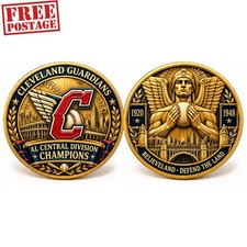 Cleveland Guardians AL Central Champions Coin Believeland MLB Challenge Coin picture