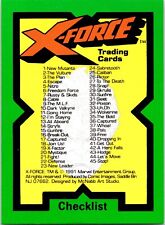 1991 X-Force Trading Cards Marvel Entertainment; U-Pick - Complete Your Set picture