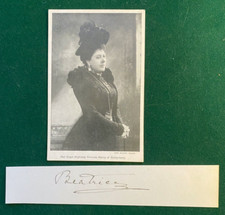 Antique British Royal Autograph Signature Postcard Princess Beatrice Battenberg picture