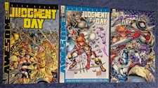 JUDGMENT DAY ALPHA SIGNED 3 COVERS BY ROB LIEFELD AWESOME COMICS 1997 ALAN MOORE picture