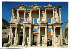 Turkey The Library of Celsus Efes Izmir Turkiye Postcard Lithograph Art picture