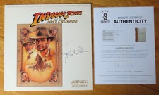 JOHN WILLIAMS signed INDIANA JONES and LAST CRUSADE Record Beckett AE18022 picture