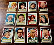 1952 Topps LOOK ‘N SEE Complete Set (135), Rembrandt, Babe Ruth, FDR,Lincoln,Ex+ picture