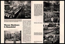 1941 Warner Hardware Store Photos Minneapolis MN Article 2-Page Vintage Print Ad picture
