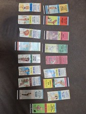  17 Vintage Matchbook Covers Pinup Girl Advertising Florida Kansas Connecticut picture