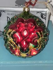 Rare Kurt Adler Polonaise Blown Glass Ornament Golden Rings Fun picture