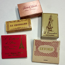 Vintage Bay Area French Restaurant Matchbooks: L’ Entrecôte de Paris Pink Lot #1 picture