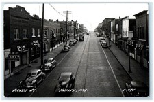 c1940's Silver Street Bar Liquor Store Cafe View Hurley WI RPPC Photo Postcard picture