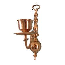 Vintage Brass Wall Sconce Brass Candle Holder Made In India picture