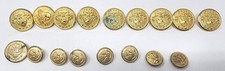 17 Vintage Westpoint Cadet Uniform Button USMA US Military Academy Waterbury picture