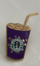 Starbucks RARE Purple 2004 Frappuccino Barista Lapel Pin picture