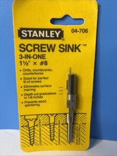 VTG 1986 Stanley Screw Sink 3-In-One 04-706 1-1/2