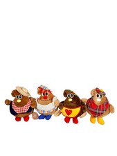 1984 Nestlé Morsels Plush Character Set of 4 Complete Vintage Advertising NWT picture