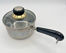 Revere Ware  1 Quart Stainless Sauce Pan Pot With Lid picture