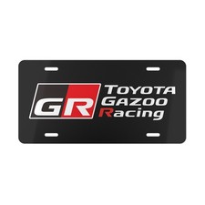 GR Toyota Gazoo Racing Car Front License Plate Tag Vanity Style - NEW picture