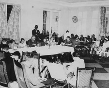 President Franklin Roosevelt Dinning Invalids The Warm Springs Fo- 1937 Photo picture