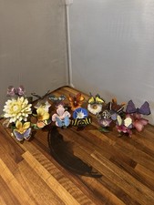Vintage - Franklin Mint Porcelain Butterfly Figurines 1985 FP (Lot of 13) picture