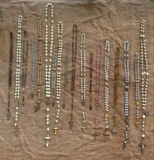 18 Antique Religious Rosaries Christianity Austrian Collection picture