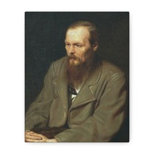 Vasily Perov (1833-1882) Portrait of Fyodor Dostoyevsky - Canvas Wall Art picture