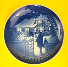 Vintage 1973 Bing & Grondahl Annual Ceramic Plate - Country Christmas picture
