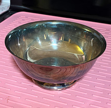 Gorham Silver Plate Bowl w/ Red Gorham Silver Original Label picture