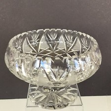 Vtg Brilliant Crystal Bowl 8.5