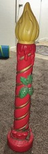 Vintage Empire Noel Candle Stick Blow Mold Outdoor Christmas Decor Tested Works picture