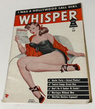 Whisper magazine January 1949 PETER DRIBEN cover art REEFER PARTY, Abortion Dr.s picture