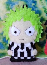 Handmade ornament inspired by Michael Keaton Beetlejuice picture