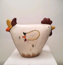 Ceramic Farmhouse Chicken,  Handpainted Figurine,  No Chips Or Cracks  (161) picture