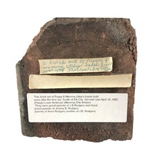 Oklahoma Land Run 1892 House Brick Elk City Utley Family History Ephemera picture