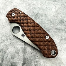 Dragonscale walnut scales for Spyderco Paramilitary 3 picture