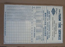 GOOD YEAR FARM TIRE SERVICE TIN SIGN BREEDERS RECORD SOW EWE COW MARE picture