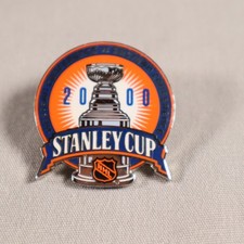 Vintage Lapel Pin Hat Pin Tie Tack NHL Hockey Stanley Cup 2000 1.25 inch picture