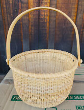 Vintage Round Nantucket Basket Hand Made 8