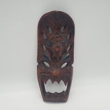 VTG GENUINE MONKEYPOD Aloha Hawaii Tribal Mask Tiki ~ Devil Mask ~ Scary Mask picture