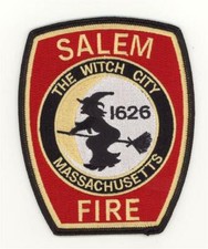 Massachusetts Salem Fire Department Patch Halloween Witch (5