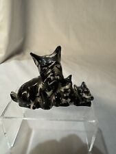 Vintage 1970s Scottie Dogs Figurine Black White Occupied Japan Small picture